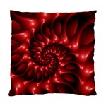 Red Glossy Fractal Spiral Standard Cushion Case (One Side)