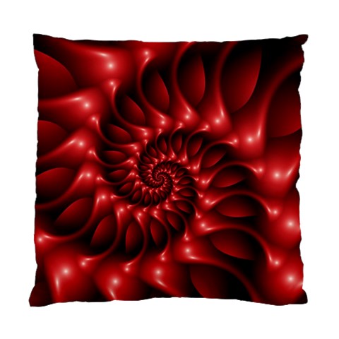 Red Glossy Fractal Spiral Standard Cushion Case (Two Sides) from ArtsNow.com Front