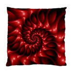 Red Glossy Fractal Spiral Standard Cushion Case (Two Sides)