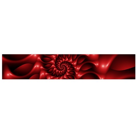 Red Glossy Fractal Spiral Flano Scarf (Large) from ArtsNow.com Front