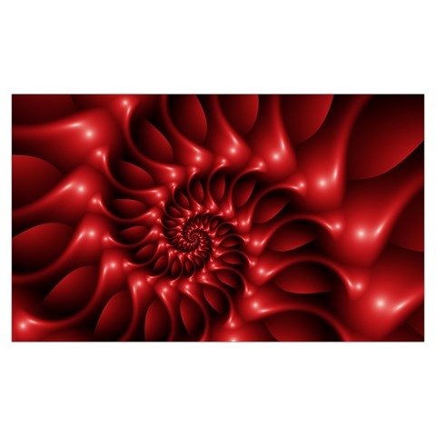 Red Glossy Fractal Spiral Samsung Note 4 Hardshell Back Case from ArtsNow.com Front