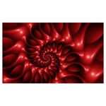 Red Glossy Fractal Spiral Samsung Note 4 Hardshell Back Case