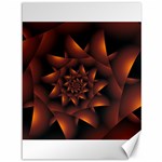 Burnt Orange Dark Spiral Fractal  Canvas 36  x 48 