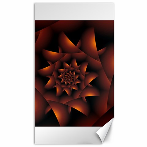 Burnt Orange Dark Spiral Fractal  Canvas 40  x 72  from ArtsNow.com 39.28 x69.23  Canvas - 1