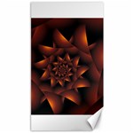 Burnt Orange Dark Spiral Fractal  Canvas 40  x 72 