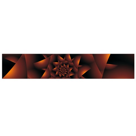 Burnt Orange Dark Spiral Fractal  Flano Scarf (Large) from ArtsNow.com Front