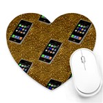 Hotline Bling Heart Mousepad