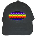 Rainbow Chevron Black Cap