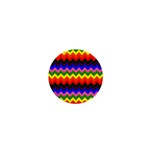 Rainbow Chevron 1  Mini Button