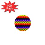 Rainbow Chevron 1  Mini Magnet (100 pack) 