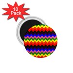 Rainbow Chevron 1.75  Magnet (10 pack) 