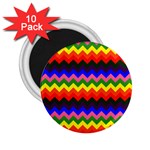 Rainbow Chevron 2.25  Magnet (10 pack)