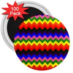 Rainbow Chevron 3  Magnet (100 pack)