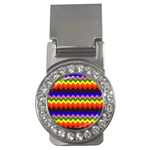 Rainbow Chevron Money Clip (CZ)