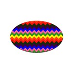 Rainbow Chevron Sticker (Oval)