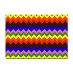 Rainbow Chevron Sticker A4 (10 pack)