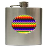 Rainbow Chevron Hip Flask (6 oz)