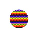 Rainbow Chevron Golf Ball Marker