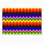 Rainbow Chevron Postcard 5  x 7 