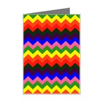 Rainbow Chevron Mini Greeting Card