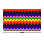 Rainbow Chevron Business Card Holder