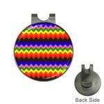 Rainbow Chevron Golf Ball Marker Hat Clip