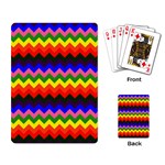 Rainbow Chevron Playing Cards Single Design