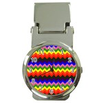 Rainbow Chevron Money Clip Watch