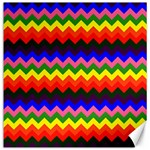 Rainbow Chevron Canvas 12  x 12 