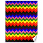 Rainbow Chevron Canvas 12  x 16 