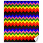 Rainbow Chevron Canvas 20  x 24 