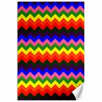 Rainbow Chevron Canvas 20  x 30 