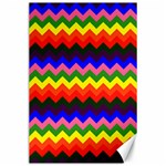 Rainbow Chevron Canvas 24  x 36 