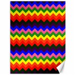 Rainbow Chevron Canvas 36  x 48 