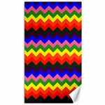 Rainbow Chevron Canvas 40  x 72 