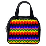 Rainbow Chevron Classic Handbag (One Side)