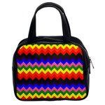 Rainbow Chevron Classic Handbag (Two Sides)