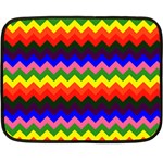 Rainbow Chevron Double Sided Fleece Blanket (Mini)