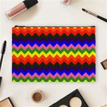 Rainbow Chevron Cosmetic Bag (Large)