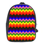 Rainbow Chevron School Bag (Large)