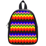 Rainbow Chevron School Bag (Small)