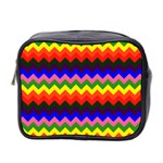 Rainbow Chevron Mini Toiletries Bag (Two Sides)