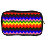 Rainbow Chevron Toiletries Bag (One Side)