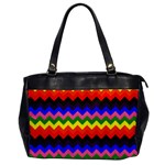 Rainbow Chevron Oversize Office Handbag