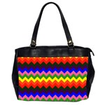 Rainbow Chevron Oversize Office Handbag (2 Sides)