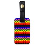 Rainbow Chevron Luggage Tag (one side)