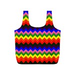 Rainbow Chevron Full Print Recycle Bag (S)