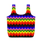 Rainbow Chevron Full Print Recycle Bag (M)