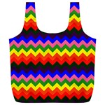 Rainbow Chevron Full Print Recycle Bag (XL)