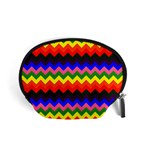 Rainbow Chevron Accessory Pouch (Small)